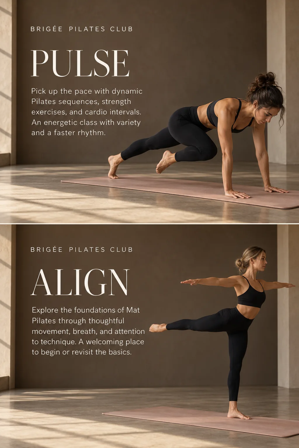 Pulse y Align en BRIGÉE Pilates Club